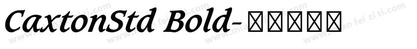 CaxtonStd Bold字体转换